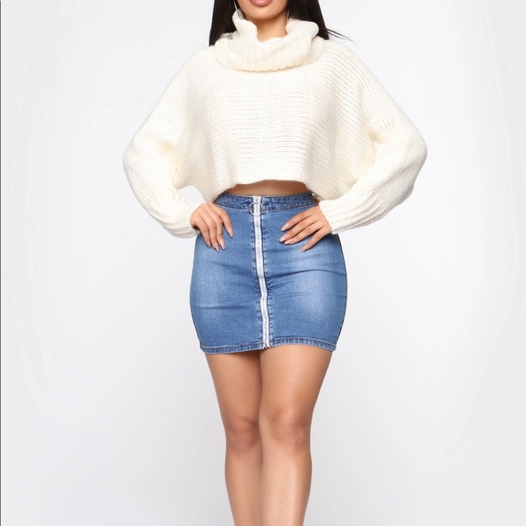 🥀DONATING 12/30 Amara Cropped Sweater Cowl Neck Baggy - Picture 5 of 5